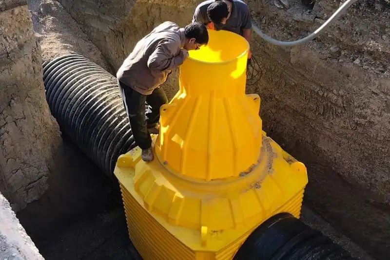 هندهول پلی اتیلن 4 manhole 3 هندهول پلی اتیلن