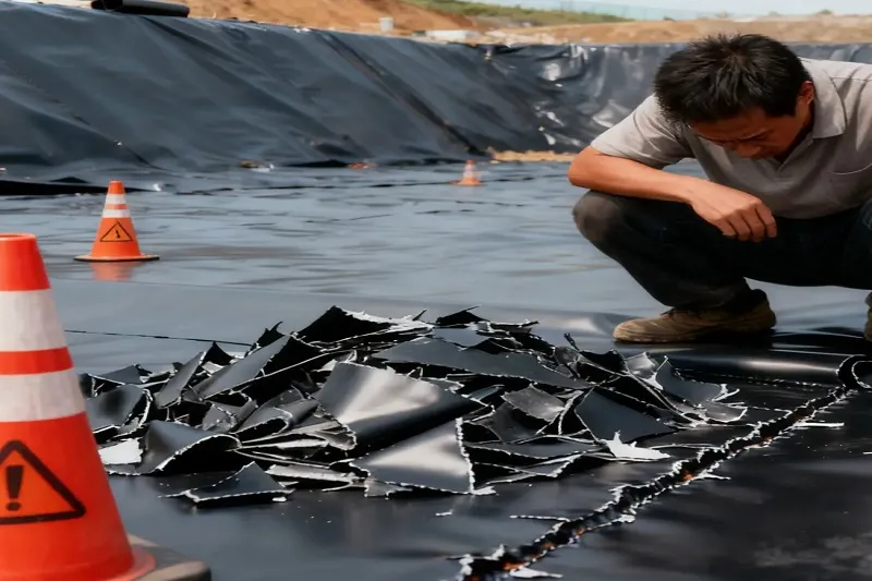 مشکلات ژئوممبران و راه حل آنها 1 آسیبهای فیزیکی؛ سوراخشدگی و پارگی